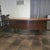 1980s Mid-Century Modern Walnut Boomerang Executive Desk For Sale - Image 4 of 7