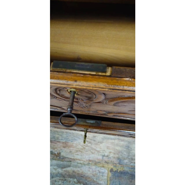 Antique Secretaire in Walnut, 1800s For Sale - Image 5 of 15