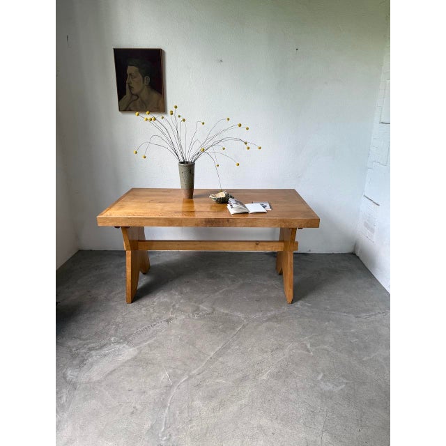 Wood Beech Mountain Furniture Table, 1950s For Sale - Image 7 of 18