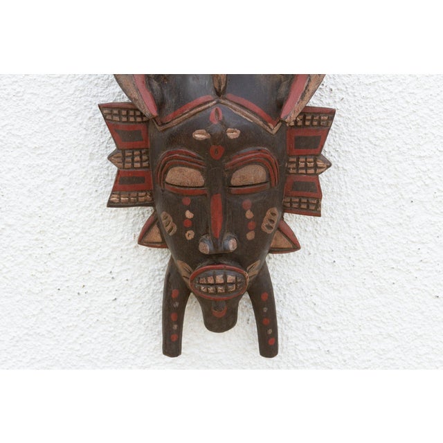 Ijo Ancestral Painted African Mask For Sale In Los Angeles - Image 6 of 8