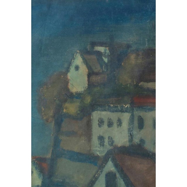 1940s Belgian School, Coastal Village, 1940, Watercolour on Paper, Framed For Sale - Image 5 of 10
