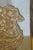 Gold Hollywood Regency Chinoiserie Gold Embossed Geisha Wall Vanity Mirror MCM 27" For Sale - Image 8 of 11