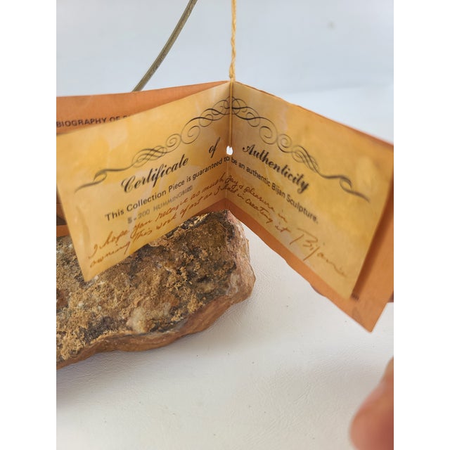 Metal Bijan Metal Hummingbird Sculpture For Sale - Image 7 of 9