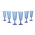 Vintage Italian Cobalt Champagne Glasses, 1970s, Set of 6 For Sale - Image 9 of 9