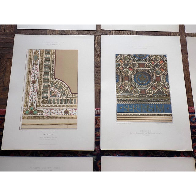 Antique 19th Century Imperial Folio Size Ornamental Design Lithographs - Huge Set of 9 For Sale - Image 4 of 8