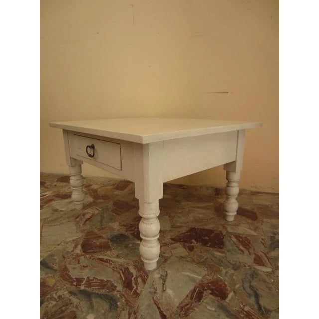 Coffee Table with Drawer, 1980s For Sale - Image 4 of 7
