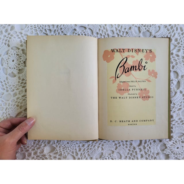 1940s 1944 Bambi Hardcover Book For Sale - Image 5 of 9