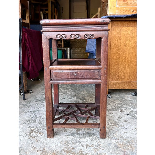 Late 19th Century Antique Chinese Qing Dynasty 19thC Chow Tea Table Cracked Ice Motif For Sale - Image 5 of 12