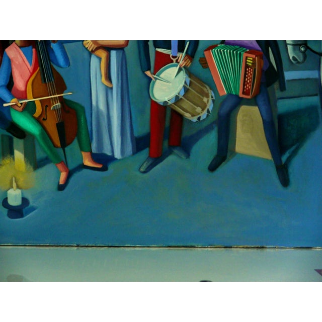 Paul Rossi Circus Nativity: Contemporary Figurative Oil Painting 2018 For Sale - Image 4 of 6