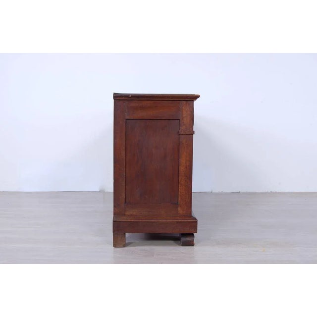 Antique Wood Chest of Drawers with Mirror, 1900s For Sale - Image 11 of 18