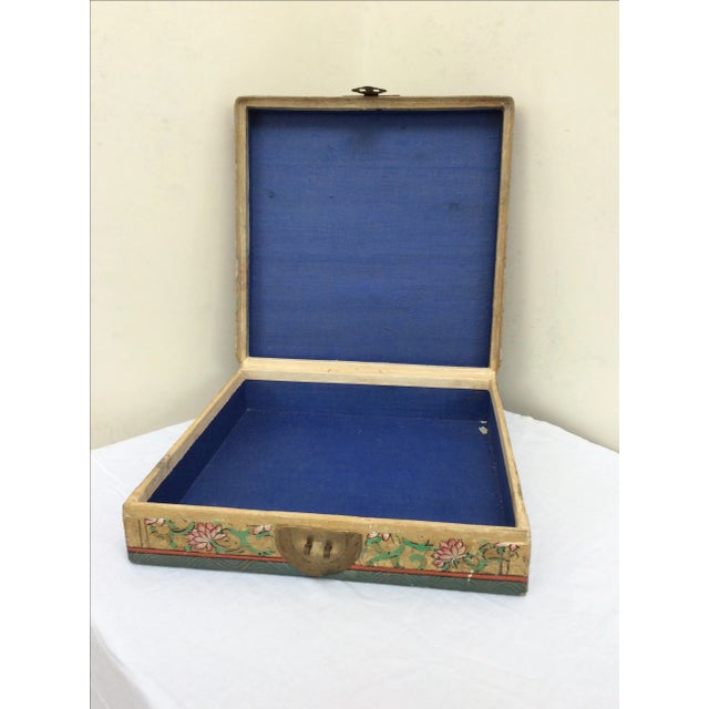 Green Antique Chinese Box For Sale - Image 8 of 8