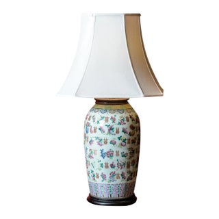 Asian Porcelain Table Lamp-Large For Sale