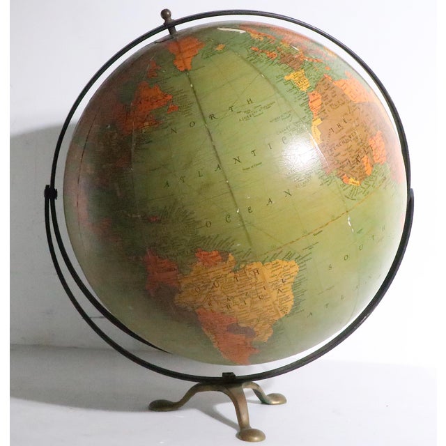 Vintage Replogle Globe on Stand For Sale - Image 14 of 18
