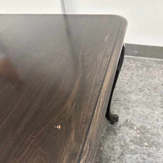 Louis XV Style Wood Dining Table, Vintage For Sale - Image 11 of 12
