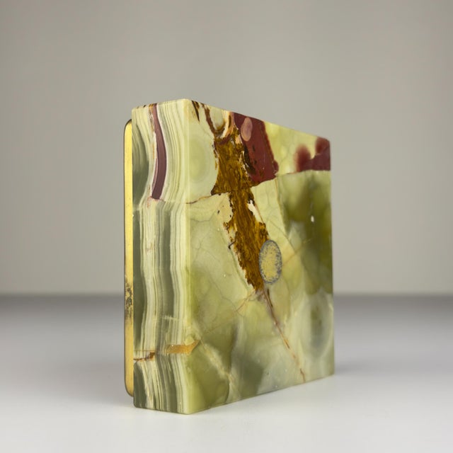 Brown Vintage Onyx Ashtray, Italy, 1950s For Sale - Image 8 of 17