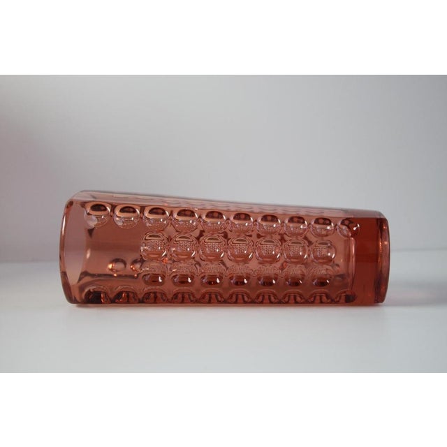 Mid-Century Modern Pink Pressed Glass Vase by Rudolf Jurnikl, 1960 For Sale - Image 10 of 12