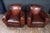 Art Deco French Moustache Back Leather Club Chairs, 1930, Set of 2 For Sale - Image 9 of 18
