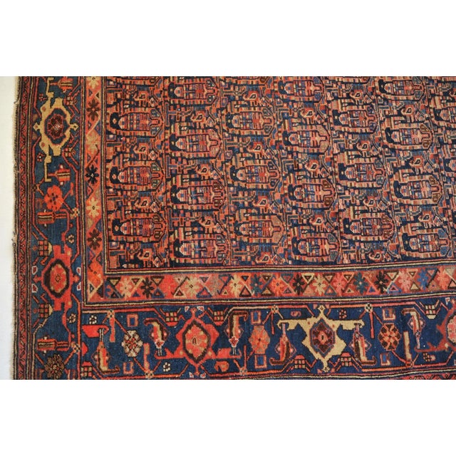 1930s Boteh Village Mother-Daughter Rug, 4.4 x 6.3 For Sale - Image 9 of 12