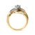 10K Yellow Gold 1/2 Cttw Diamond Pear Cluster and Swirl Ring (H-I Color, I1-I2 Clarity) - Ring Size 7 For Sale - Image 4 of 6