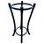 1900s Vienna Secession Black Lacquer Bent Oak Cloud Umbrella Stand by Gebrüder Thonet For Sale - Image 4 of 8