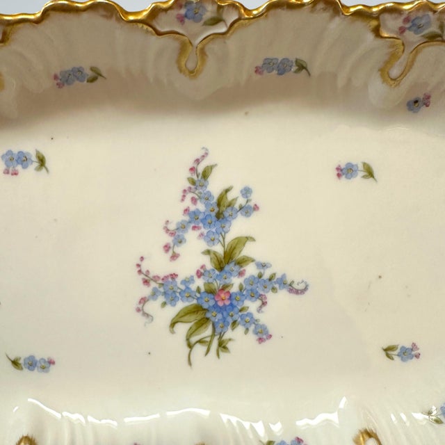 French Porcelain Serving Platter, Higgins & Seiter (Retailer), 16", Ca 1900 For Sale In San Diego - Image 6 of 12