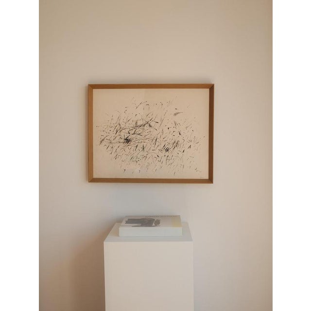 A striking ink composition by Jacques Germain, renowned member of the postwar École de Paris and a leading voice of...