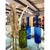 Mid-Century Modern Trio of Otto Brauer for Holmegaard Green and Blue Danish Glass Gulvvases For Sale - Image 3 of 12