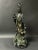 Chinese Chinese Art Carved Green Soapstone Quanyin With Holding Baby Sculpture For Sale - Image 3 of 12