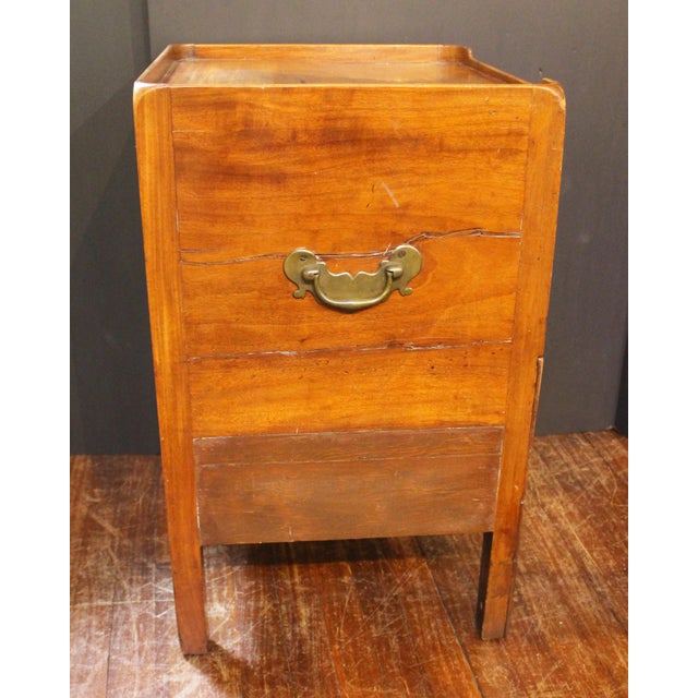 Circa 1780 English George III Period Bedside Commode Table For Sale - Image 9 of 14