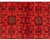 Red Fine Quality Hand Knotted Afghan Khal Mohammadi Wool Area Rug 6.6 X 5.0 Ft For Sale - Image 8 of 13