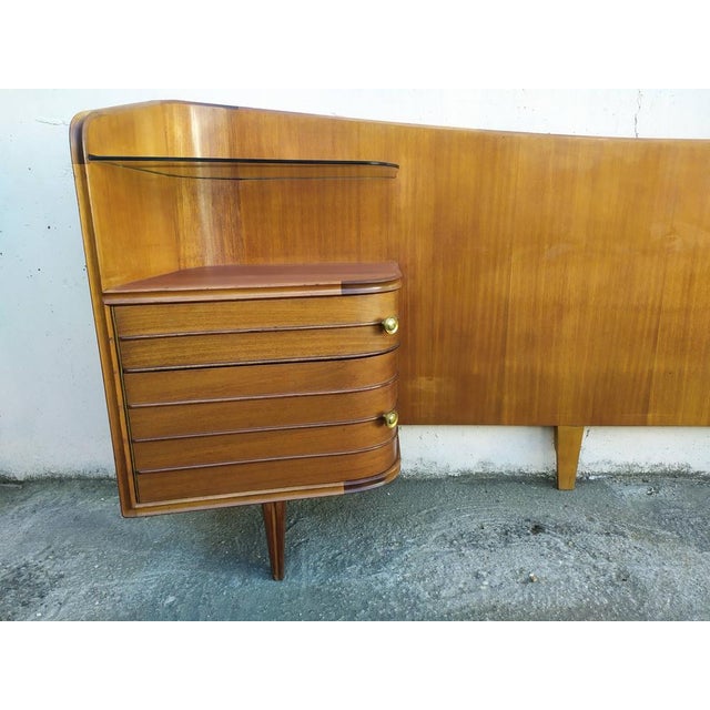 1960s Vintage Wooden Headboard, 1960s For Sale - Image 5 of 18
