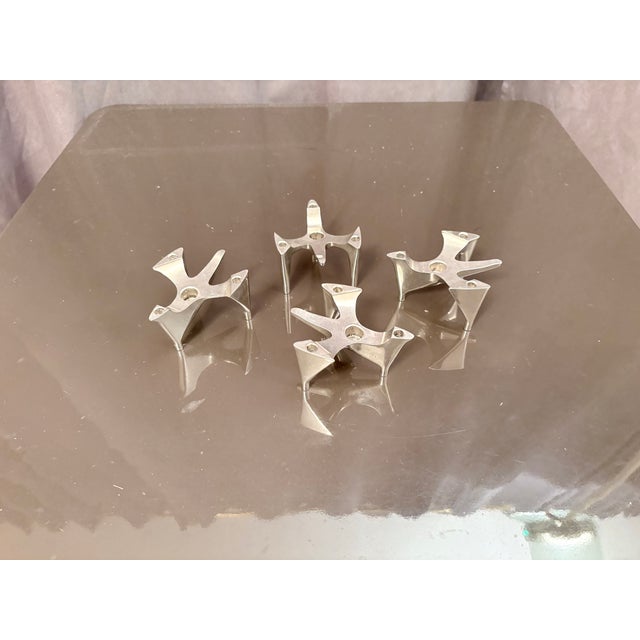 Space Age Modular Candlesticks from Hammonia Motard, Germany, 1970s, Set of 4 For Sale - Image 6 of 9
