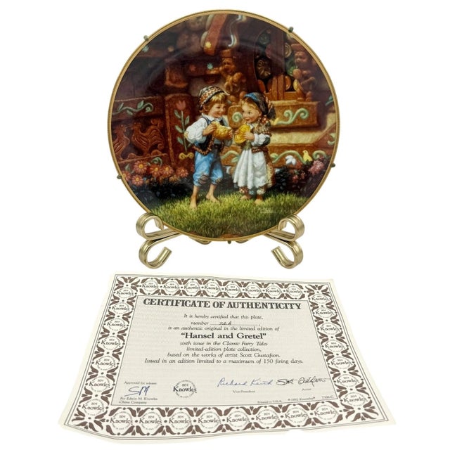Illustration Set of 8 Scott Gustafson Knowles Classic Fairy Tales Collector Plates For Sale - Image 3 of 12