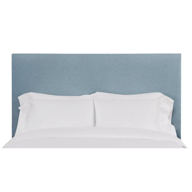 Hadley King Headboard, Blue Velvet For Sale