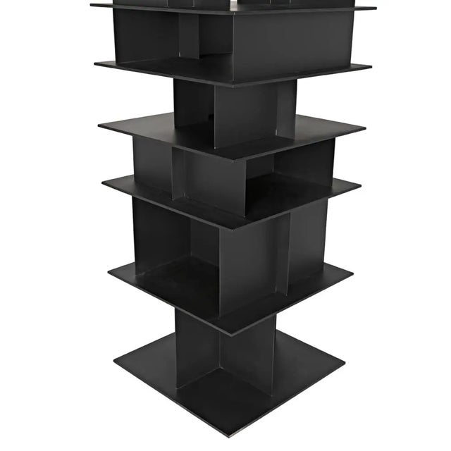 Noir NOIR Pisa Shelf, Black Iron For Sale - Image 4 of 6