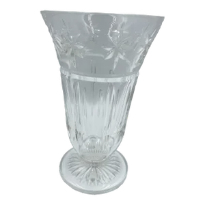 1980s Waterford Crystal Starburst Small Vase