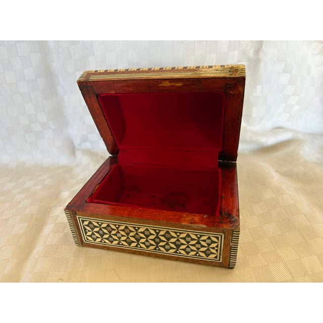 1950s Inlaid Domed Box For Sale - Image 10 of 13
