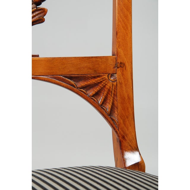 Tan Antique Biedermeier Chairs, 1820, Set of 4 For Sale - Image 8 of 13