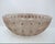 R Lalique France "Nemours" large art glass bowl created in 1929. Heavy clear glass, frosted and polished, with black...