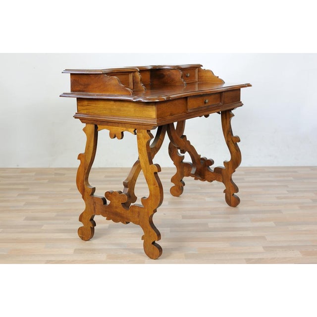 Refectory Desk in Walnut For Sale - Image 14 of 14