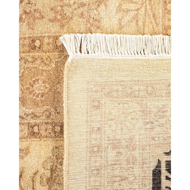 2000 - 2009 Mogul, One-of-a-Kind Hand-Knotted Area Rug in Ivory, 8' 4" x 10' 6" For Sale - Image 5 of 8