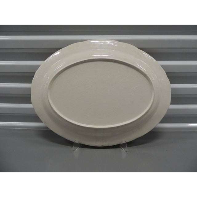 Vintage Ironstone Oval Turkey Serving Platter For Sale - Image 4 of 5