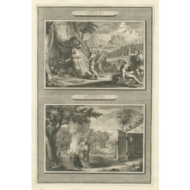 Pieter Mortier, Jael Kills Sisera and the Calling of Gideon, 1700, Engraving For Sale - Image 12 of 12