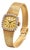 Mid 20th Century Classic Omega 14k Yellow Gold Diamond Halo Ladies Quartz Watch For Sale