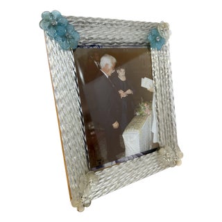 Large Murano Glass Photograph Holder from Vetri Murano, 1960 For Sale