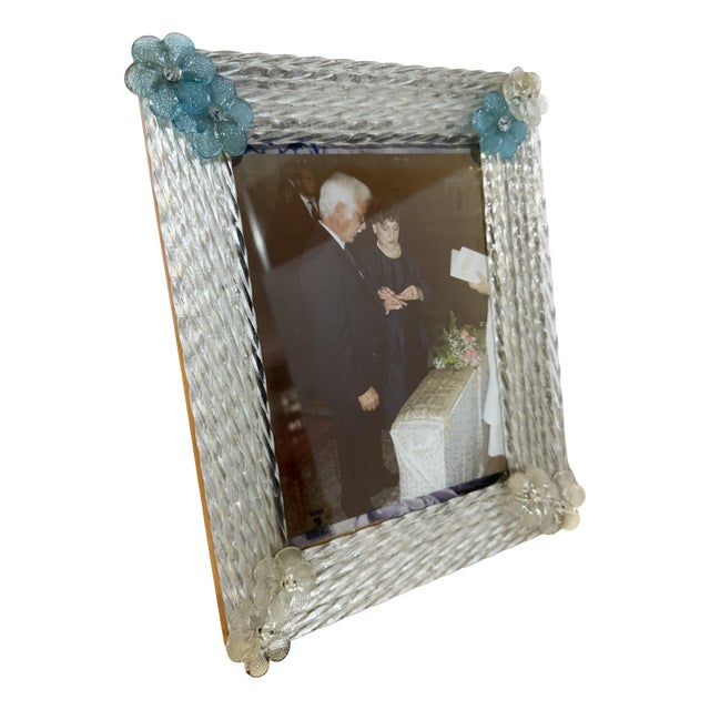 Large Murano Glass Photograph Holder from Vetri Murano, 1960 For Sale