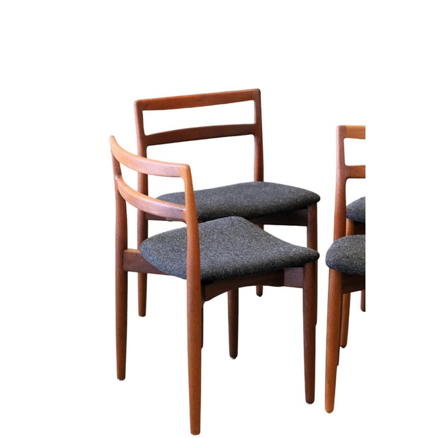 Black Chair in Teak by Harry Østergaard for Randers Møbelfabrik, 1960s, Set of 4 For Sale - Image 8 of 18