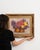 This early 20th century painting from France is a painting, housed in a wood and glass frame. Its form follows honest,...