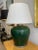 Rustic European 1980s Italian Table Lamp 35" H With Antique Glazed Amphora Base For Sale - Image 3 of 13
