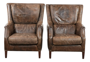 Vintage Cowhide Chairs, Set of 2